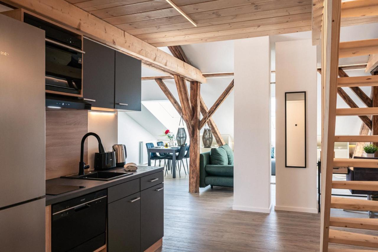 Crest - Riverside Lofts Mit Parken I Balkon I Kueche I Regendusche Passau Exterior foto